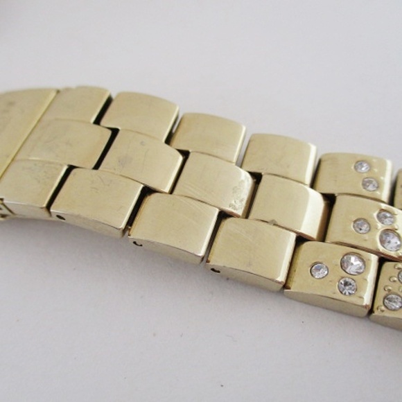 COACH - Gold Tone  Crystal Watch Strap - Picture 3 of 9